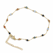 chaîne de cheville en opale