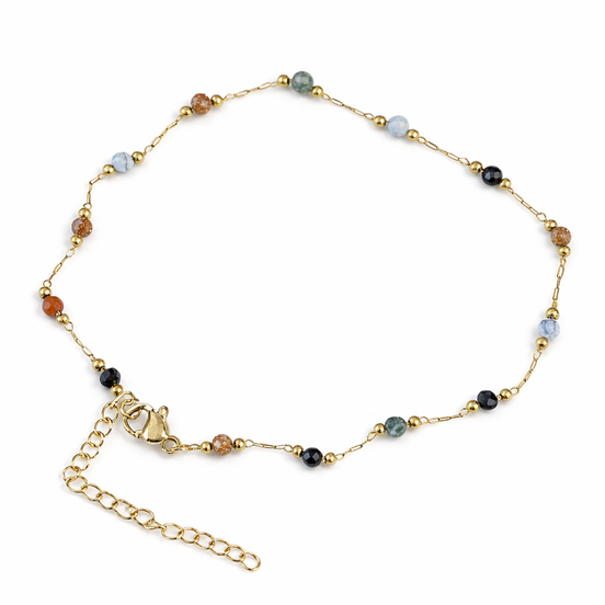 chaîne de cheville en opale