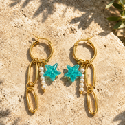 BLUE STAR earrings