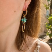BLUE STAR earrings
