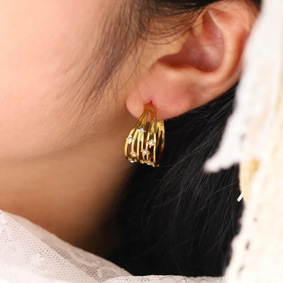 Boucles d'oreilles STARS