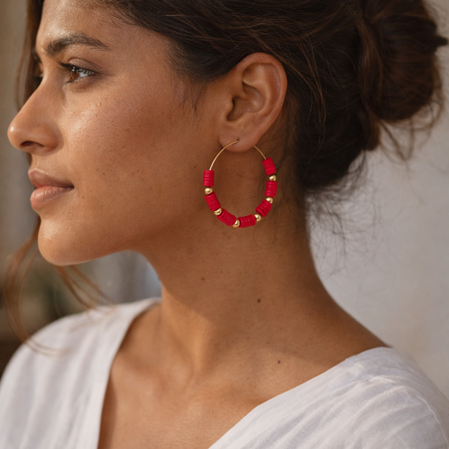 Boucles d'oreilles POPPY 