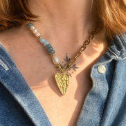 BLUE HEART necklace