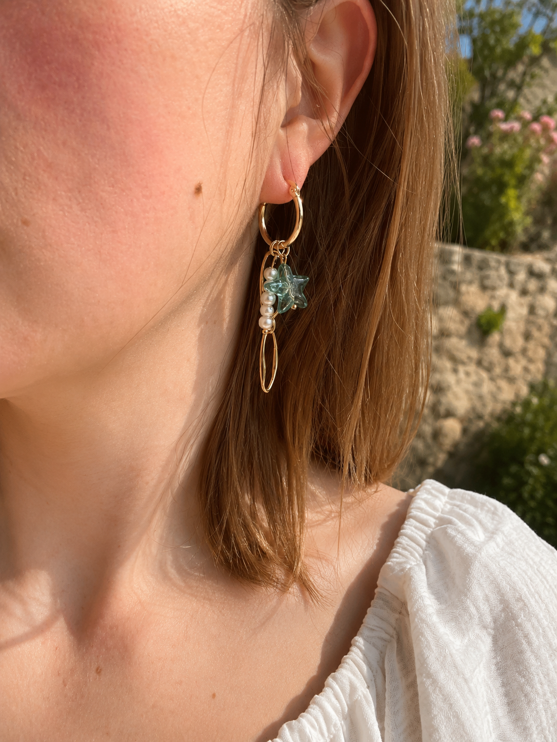 BLUE STAR earrings