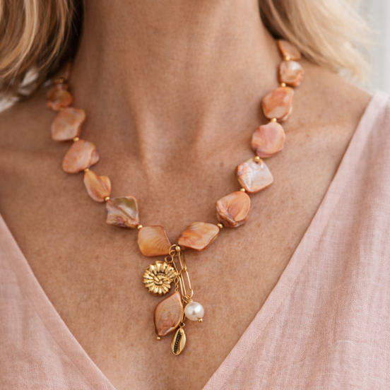 Collier MER ROSE
