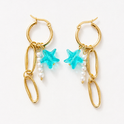BLUE STAR earrings