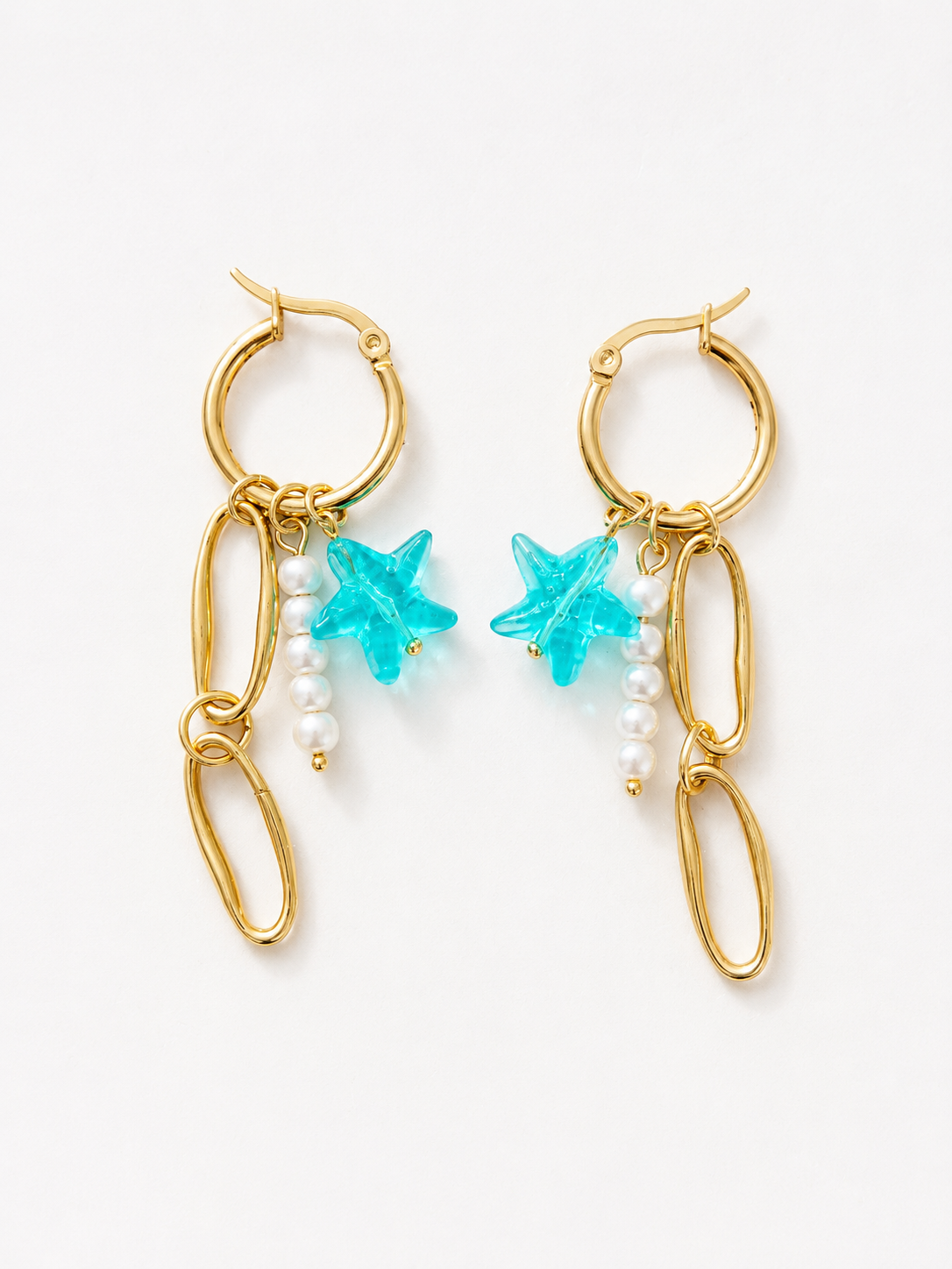 BLUE STAR earrings