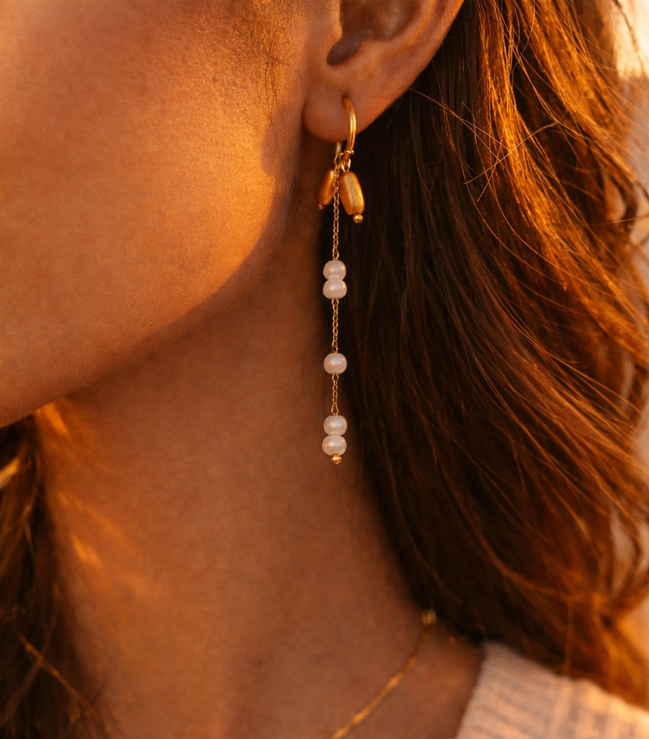 Boucles d'oreilles en perles