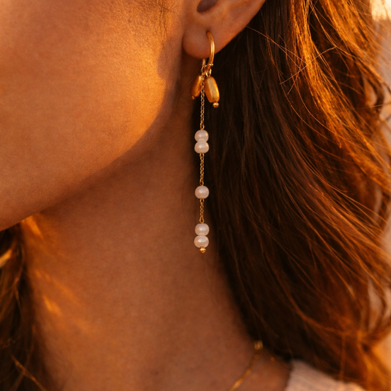 Boucles d'oreilles en perles